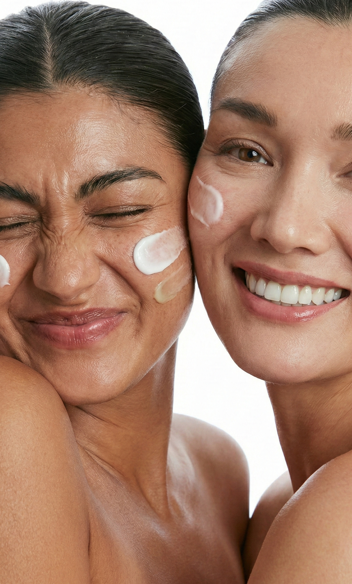 two women wearing daisy 9 by be coyote - moisturised face